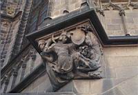 Barcelone, Catedral La Seu, Console Saint Georges, la princesse et le dragon